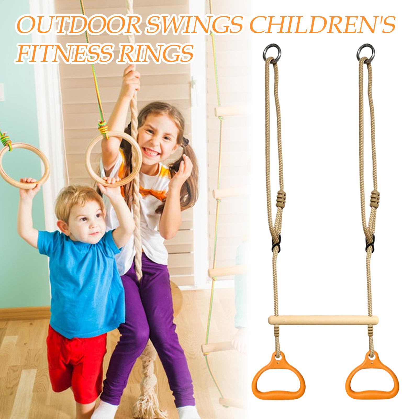 Kids Outdoor Gym Equipment - Спортивный комплекс с гимнастическими кольцами и