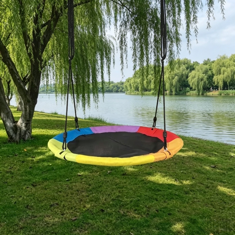 Kids Outdoor Garden Set - Круглый детский гамак из оксфордской сетки