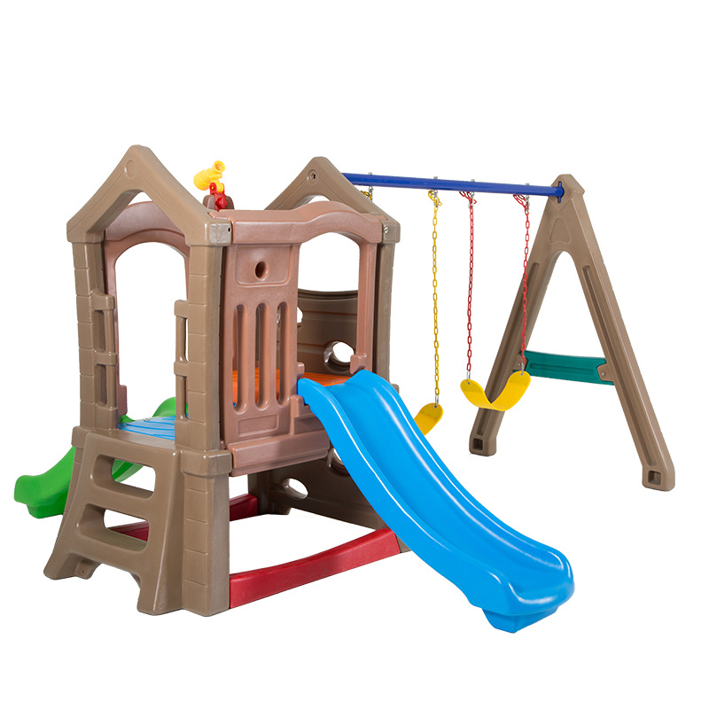 Kids Outdoor Garden Set - Высококачественная детская пластиковая двойная горка для