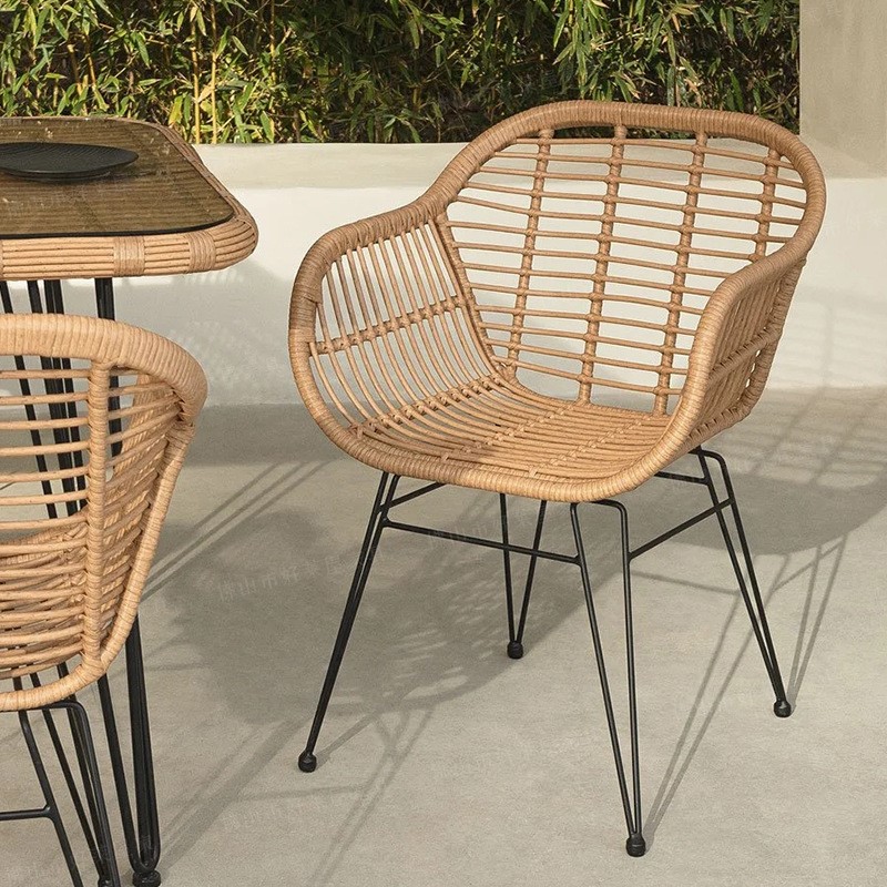 Kids Outdoor Dining Table - MOMO Ins из ротанга, уличный балкон,