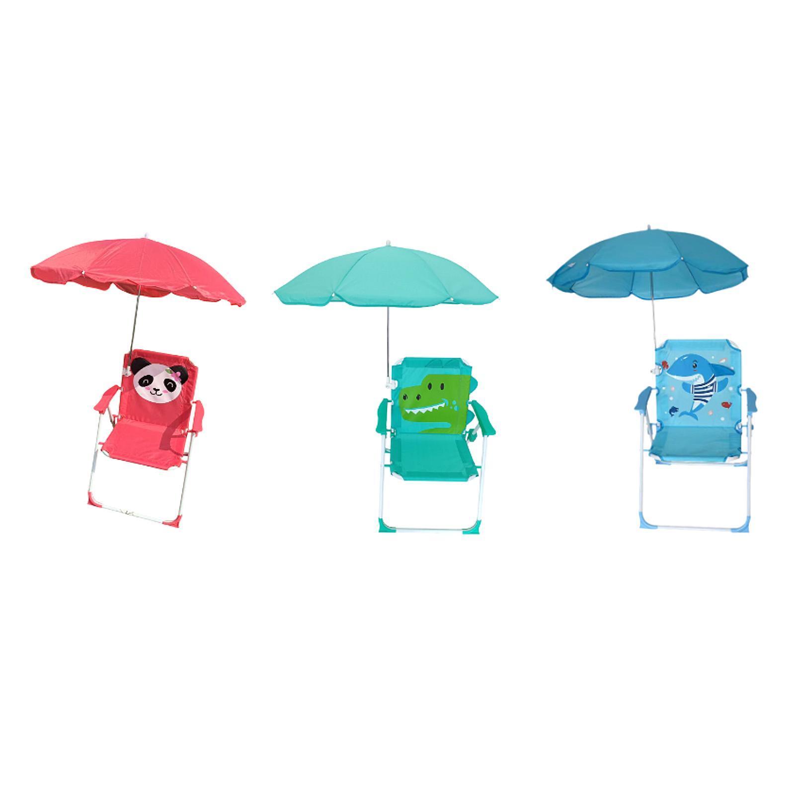 Kids Outdoor Umbrella Chair - Детские пляжные стульчики с зонтиком, складные,