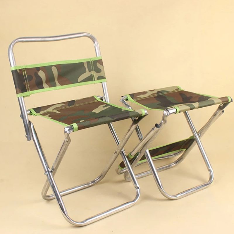 Kids Outdoor Lounge Chair - Камуфляжный складной стул со спинкой 46x29x29