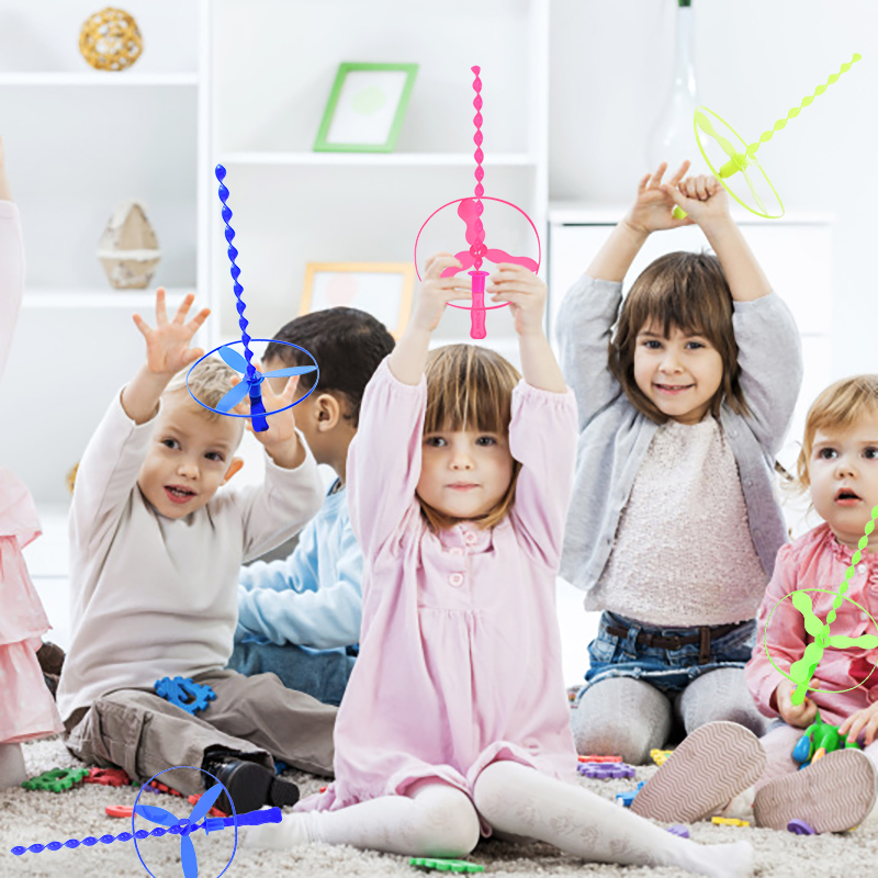 Kids Outdoor Easter Toys - 10 шт./компл., красочные бамбуковые стрекозы, спортивные