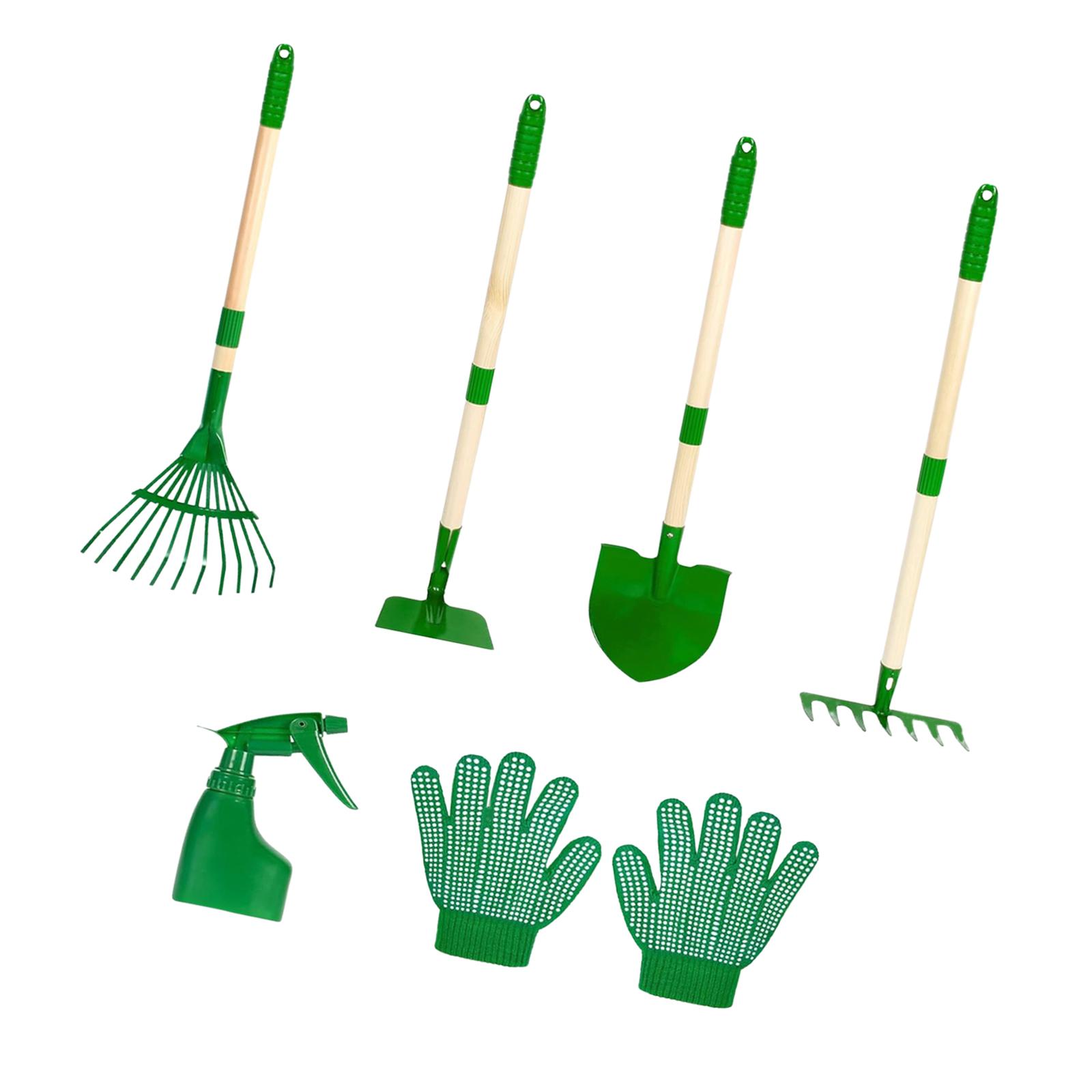 Kids Outdoor Garden Set - 6x детский набор садовых инструментов, игрушки