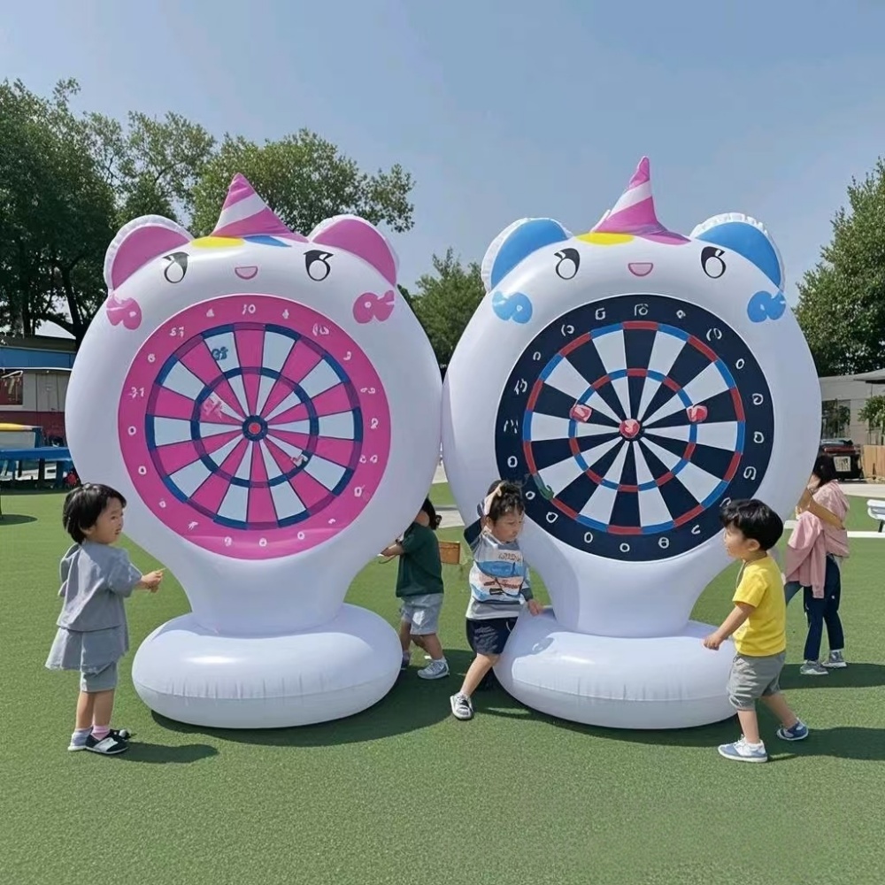 Kids Outdoor Easter Toys - Надувной Единорог метательная игра мишень липкий