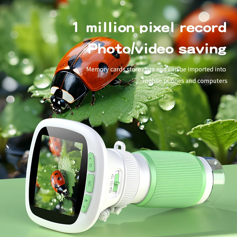 Kids Outdoor Microscope - Детский портативный микроскоп с вращающейся фокусировкой
