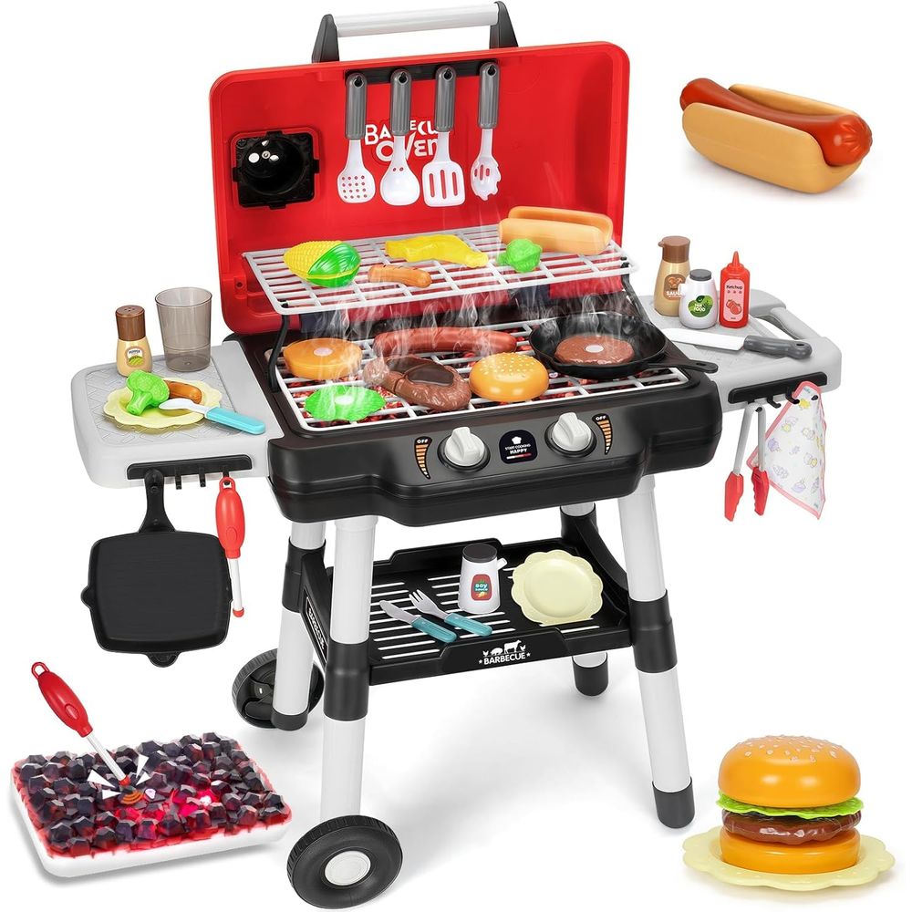 Kids Outdoor Grill - Детский игровой кухонный набор, игрушечный гриль-барбекю