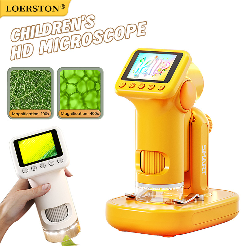 Kids Outdoor Microscope - Портативный электронный микроскоп 1600X с 2-дюймовым