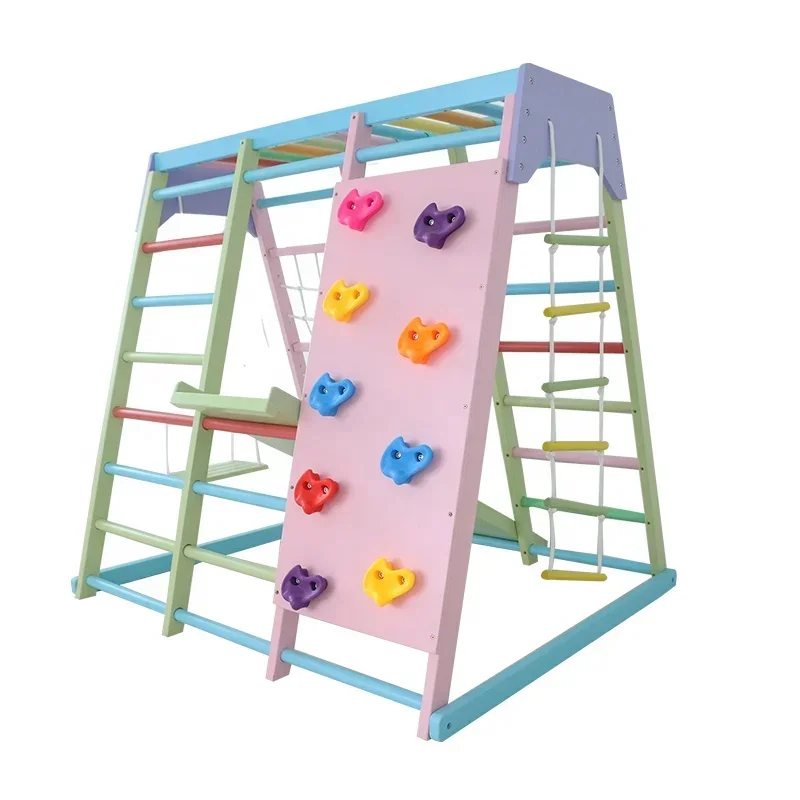 Kids Outdoor Gym Equipment - Детский деревянный игровой комплекс для дома