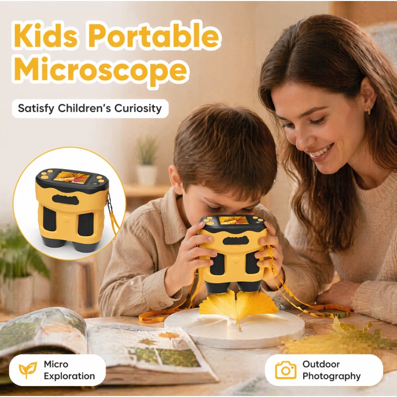 Цифровая камера-микроскоп 4K 1 – обзор и цена Kids Outdoor Microscope