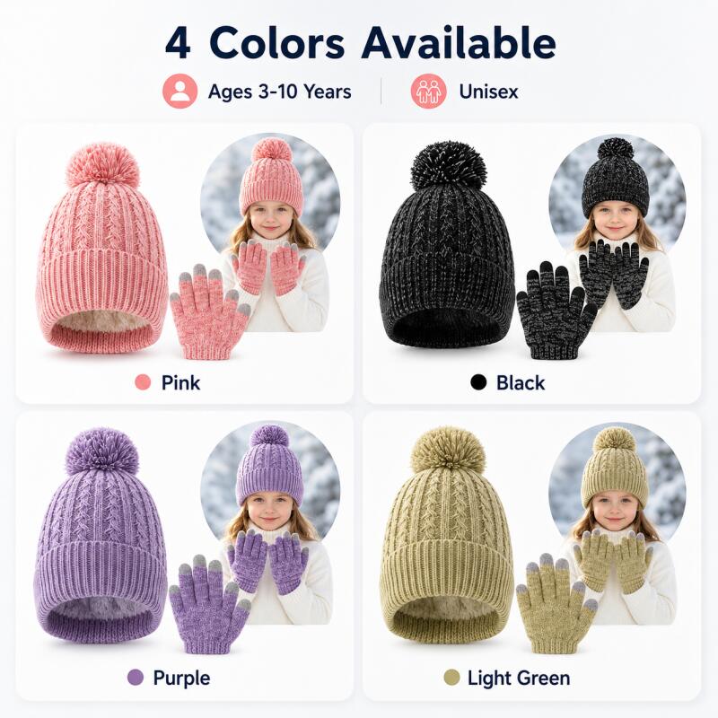 Детская зимняя вязаная шапка с – обзор и цена Kids Outdoor Gloves
