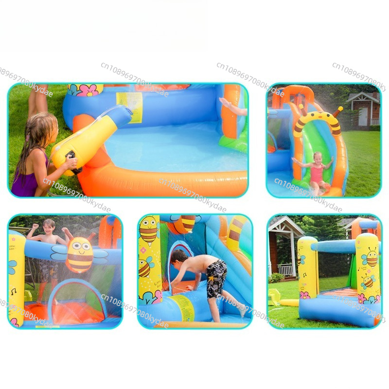 Надувной батут-горка для детей – обзор и цена Kids Outdoor Jumping Castle
