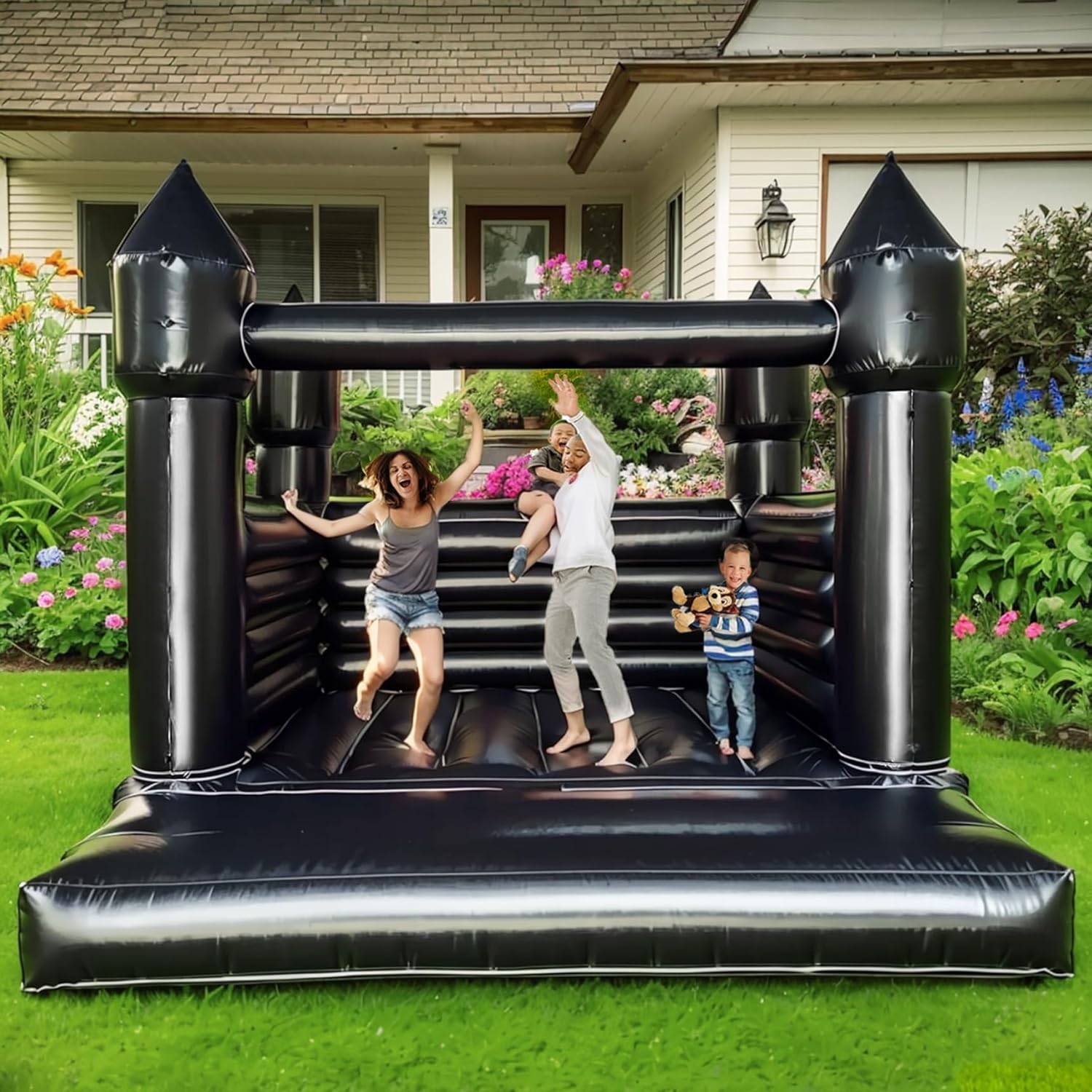 Черный коммерческий надувной д – обзор и цена Kids Outdoor Jumping Castle