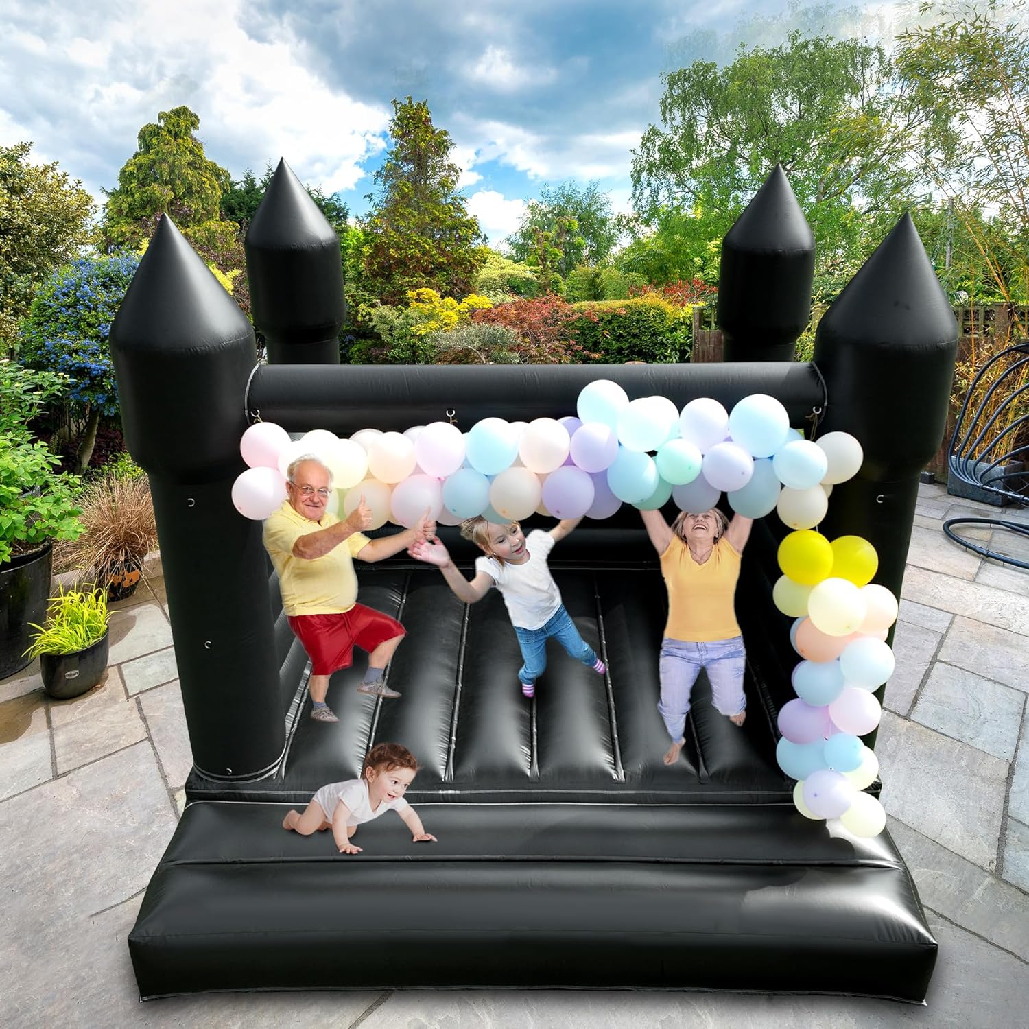 Черный коммерческий надувной д – обзор и цена Kids Outdoor Jumping Castle