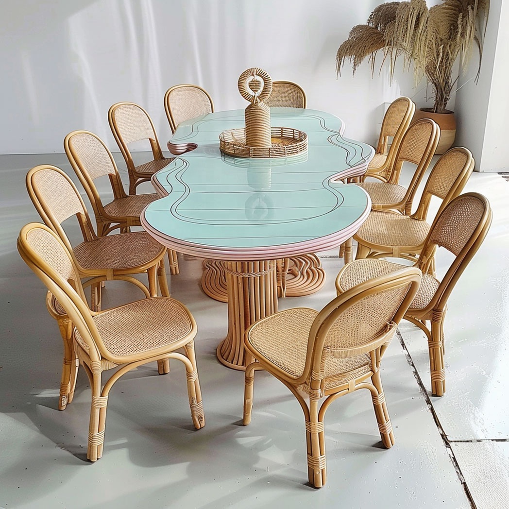 Синий волнистый обеденный стол – обзор и цена Kids Outdoor Dining Table
