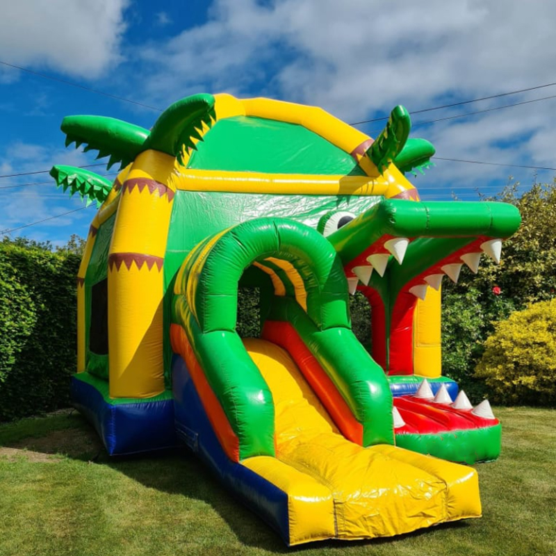 Надувной батут-замок «Крокодил – обзор и цена Kids Outdoor Jumping Castle