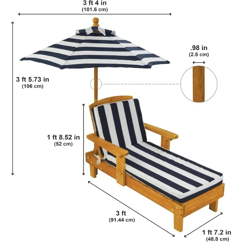 t Деревянный шезлонг для улицы – обзор и цена Kids Outdoor Umbrella Chair
