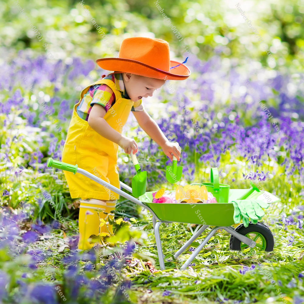 Детская уличная тачка, зеленый – обзор и цена Kids Outdoor Garden Set