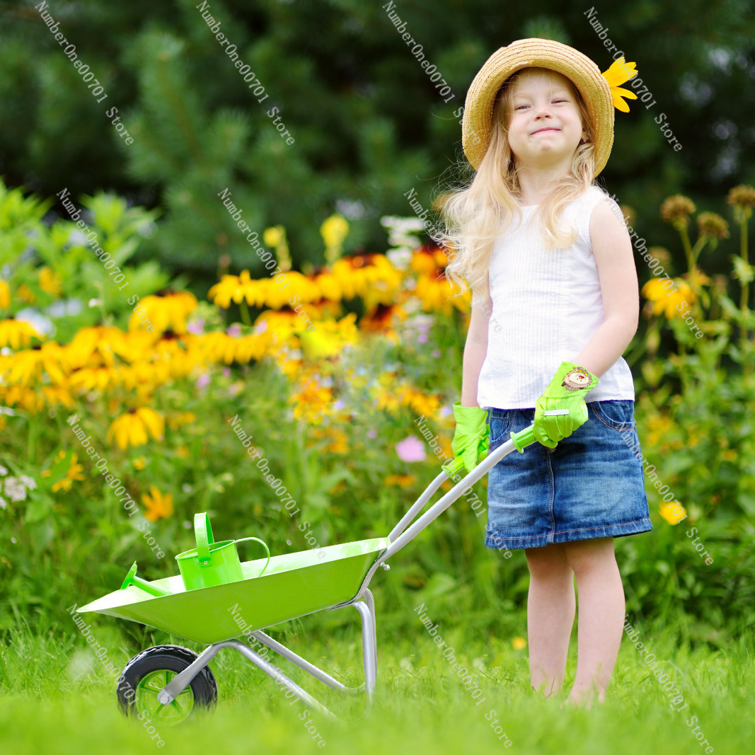 Детская уличная тачка, зеленый – обзор и цена Kids Outdoor Garden Set
