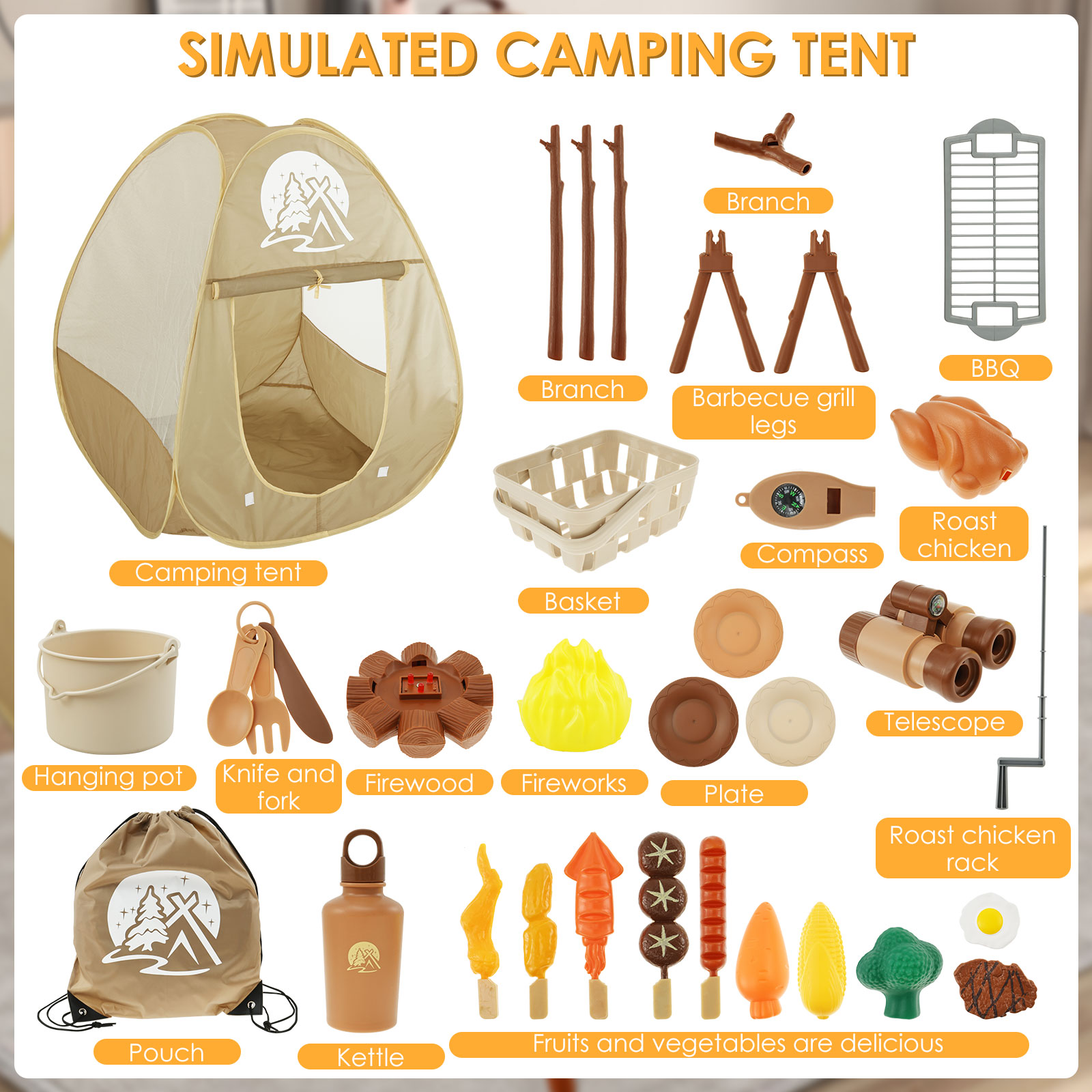Детский набор игрушек для кемп – обзор и цена Kids Outdoor Teepee